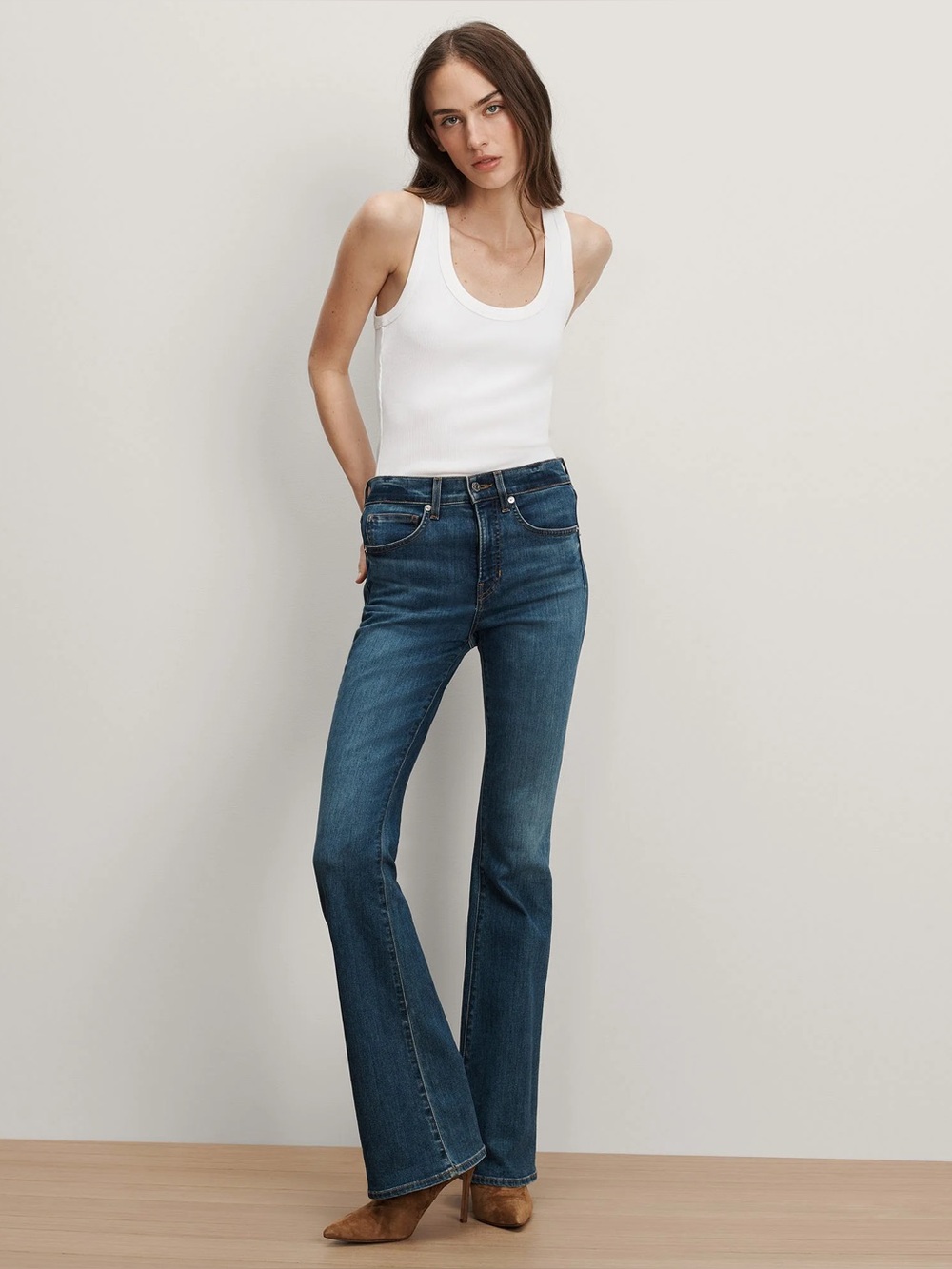 Veronica Beard Beverly Skinny-Flare Jean